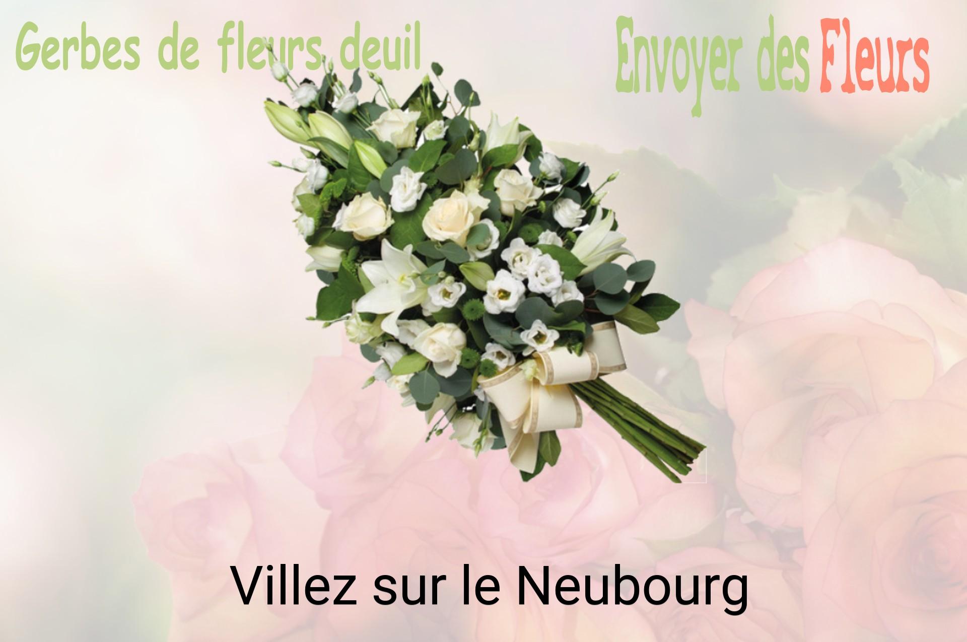 Gerbe de fleurs de deuil livrée à Villez-sur-le-Neubourg